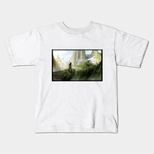 L'archer qui guette la valée Kids T-Shirt by guest2xejd470o53lxtxbgyxz